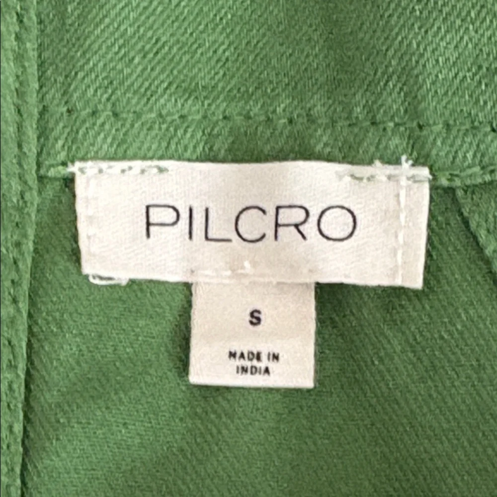 Pilcro Kyla Cotton Flounce Mini Dress in Green - NWOT - Size Small - Picture 8 of 11
